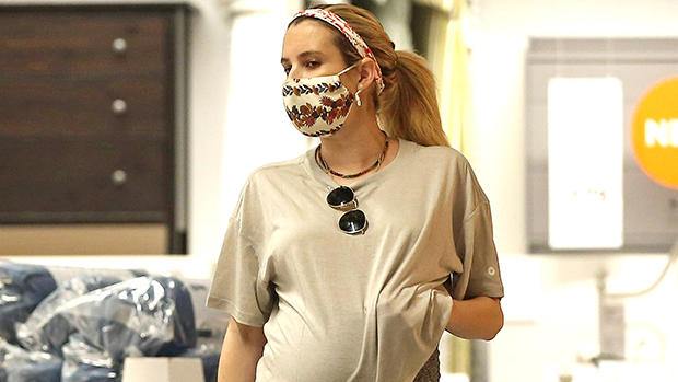 Emma Roberts Has Popped: See Pics Of Her Cradling Baby Bump As She Shops In IKEA
