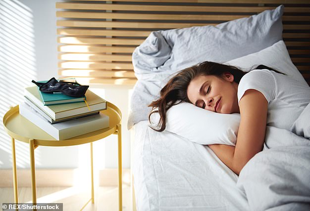 A good night’s sleep means you wake up refreshed and energised, with the ability to exercise effectively. You will also have the energy to prepare your own food (file photo)