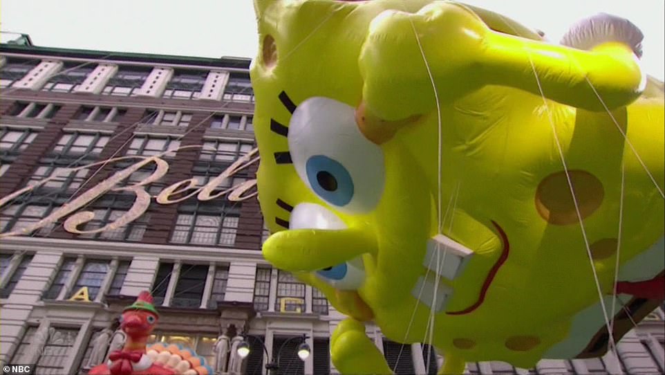 The fan favorite balloon of SpongeBob returned to the 2020 parade