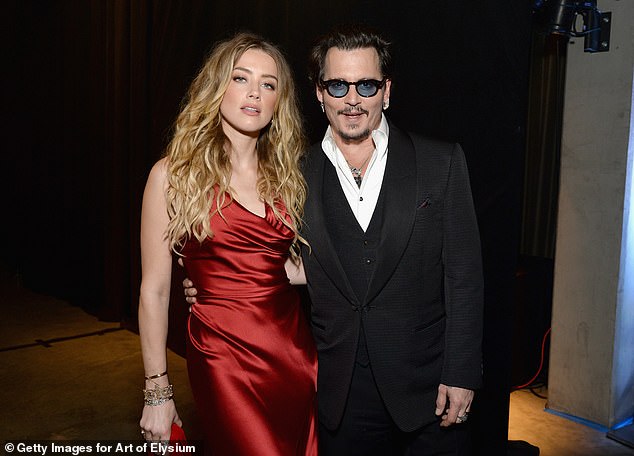 Amber Heard (left) and Johnny Depp (right) were married for two years  before filing for divorce in 2017