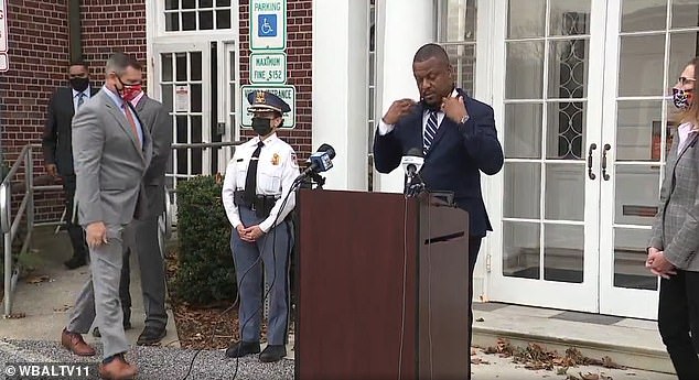BCPS Superintendent Darryl Williams pictured at the podium. The attack was discovered on Wednesday leaving investigators and school staff working through the Thanksgiving break trying to get the system back on line