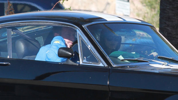 Dakota Johnson & Chris Martin Are Spotted In Rare Outing Driving Around Malibu In Her Mustang — See Pics
