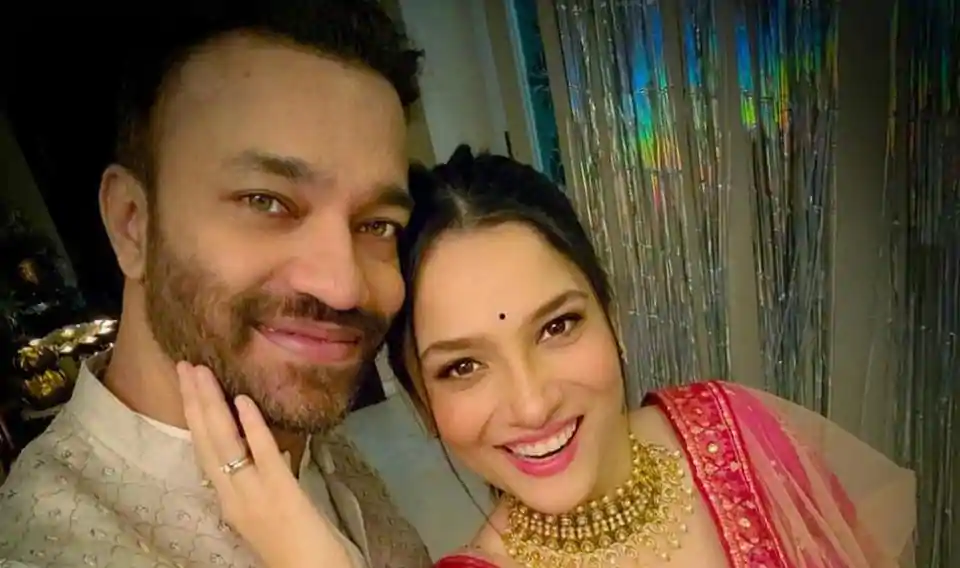 Ankita Lokhande scolds boyfriend Vicky Jain in new video from Diwali party: ‘You don’t talk like this on social media’