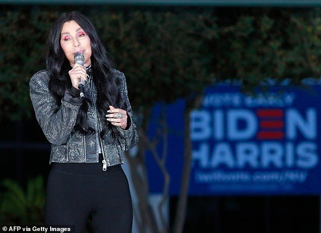Cher hopes for Biden win and says ‘Trump is like Nixon on steroids’