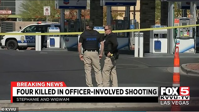 Cops kill gunman after he shoots dead three people near Las Vegas