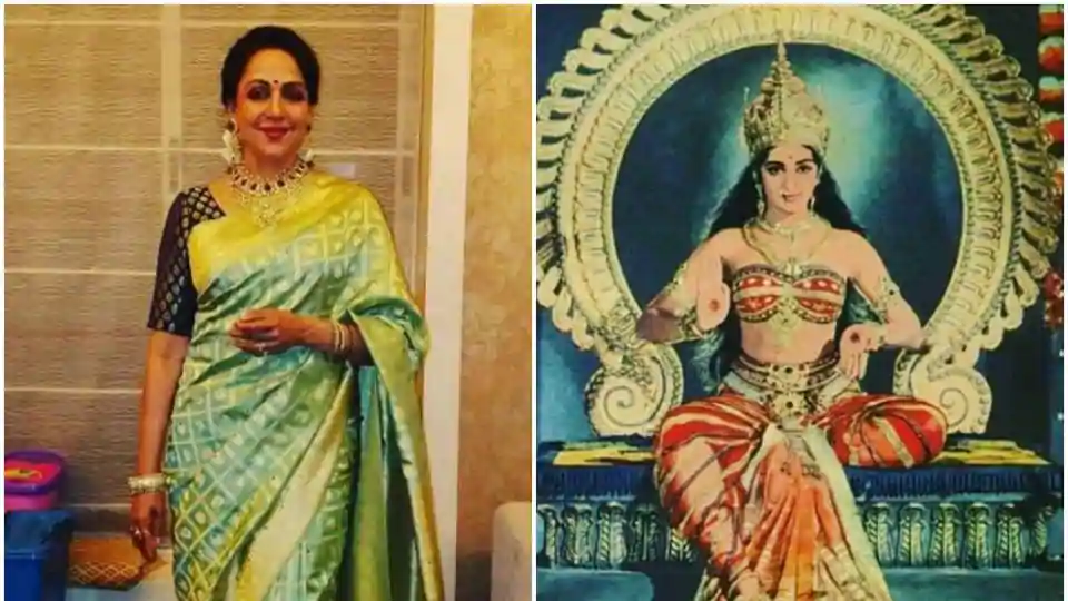 Hema Malini shares throwback pic dressed as a goddess as 14-year old: ‘Wanted to add it in my biography, couldn’t find the image then’
