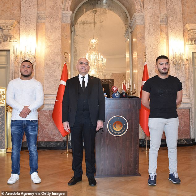 MMA fighters are honoured in Austria for racing through hail of bullets during terror attack