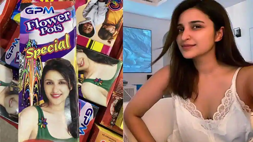 Parineeti Chopra reacts after fan teases her about endorsing crackers, shares her pic on a patakha box