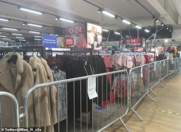 Tesco barricades ‘non-essential’ winter coats and children’s clothes in Streatham store