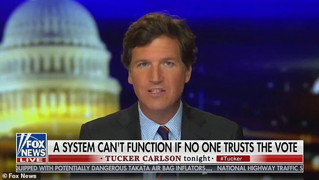 Tucker Carlson claims 2020 election was ‘rigged against Trump in plain view’