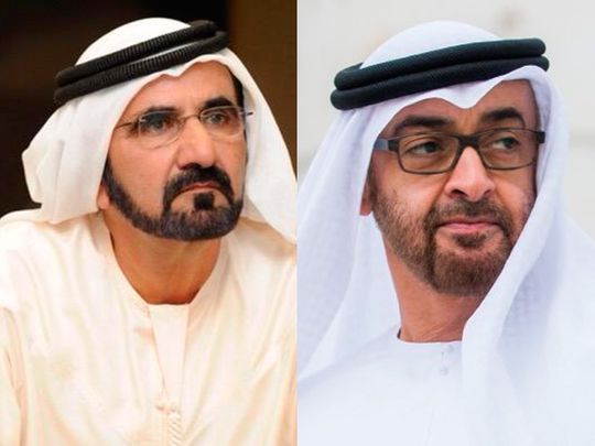 Mohammed Bin Rashid and Mohamed Bin Zayed