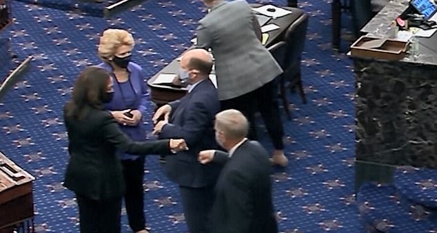US Senate Republicans congratulate Kamala Harris amid victory denial