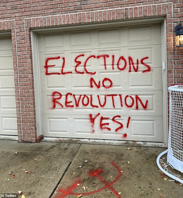 Vandals scrawl revolutionary graffiti on Republican Sean Parnell’s Pennsylvania house