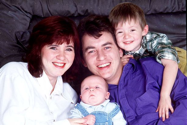 Shane Richie with Coleen Nolan and sons Jake and Shane