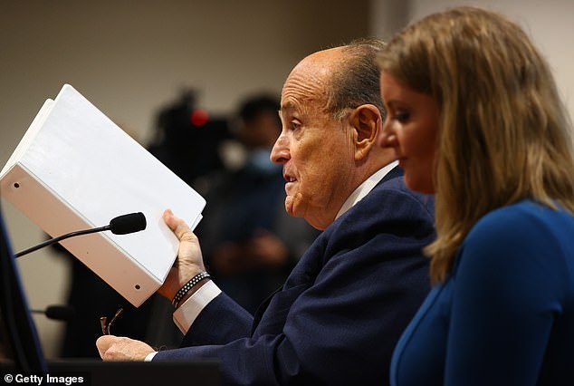 During the hearing, Giuliani went back and forth with Rep. Darrin Camilleri, who pushed back on the Trump campaign's allegations of widespread voter fraud