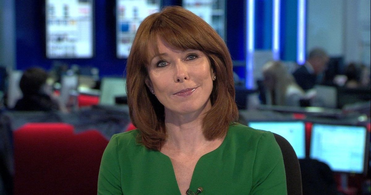 Kay Burley pictured hugging Sky News colleague Beth Rigby at birthday bash