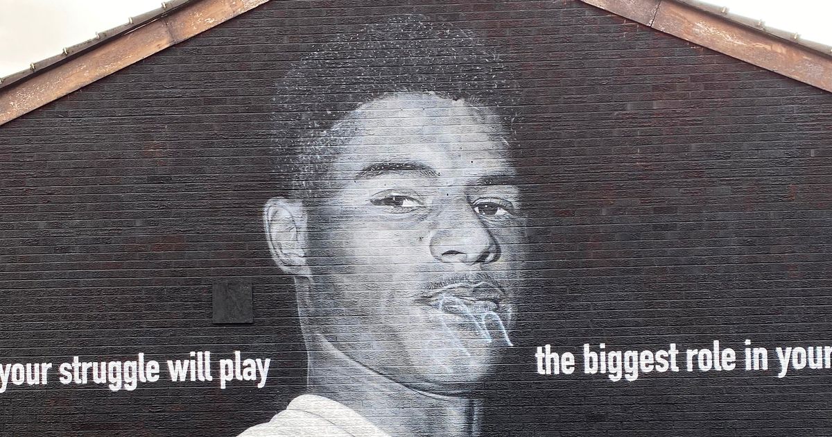 Marcus Rashford mural inspired by striker’s school meals campaign vandalised