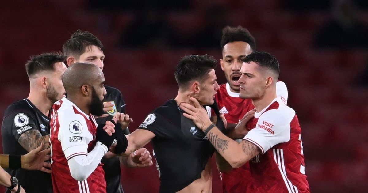 Granit Xhaka’s own programme notes come back to haunt him after Arsenal red card