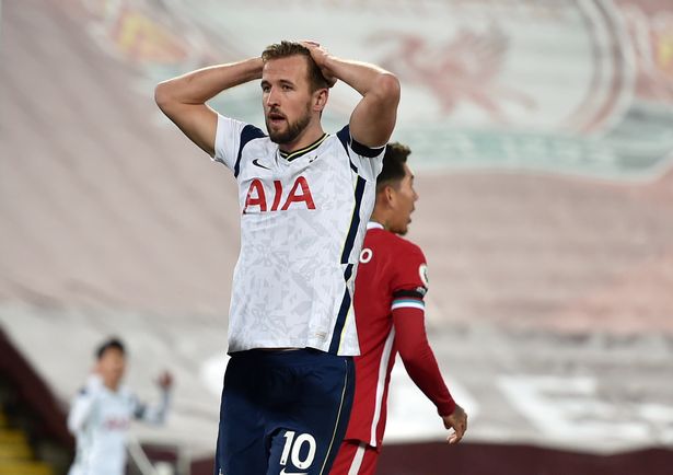 Harry Kane missed one of several chances Spurs had to win the game