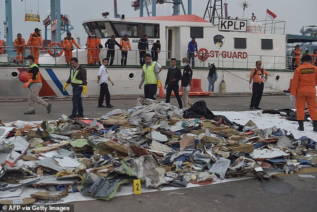 The complaint says Tom allegedly embezzled proceeds of the settlements meant for the Illinois-based family members of victims who died in the tragic Lion Air Flight 610 airplane crash that went down into the Java Sea in Indonesia, killing all 189 passengers and crew on board on October 29, 2018. A view of the debris from flight above one day after the crash