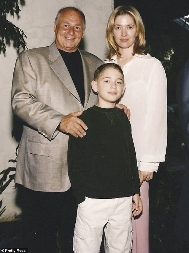 History: The pair were married in 1999, after meeting while Erika was serving cocktails at Chasen's in West Hollywood, where Tom was a frequent patron. The couple seen here with Jayne's son Tommy Zizzo
