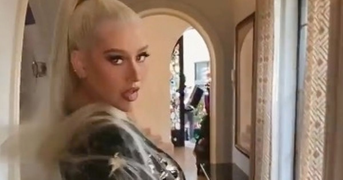 Age-defying Christina Aguilera rocks skintight catsuit as she turns 40