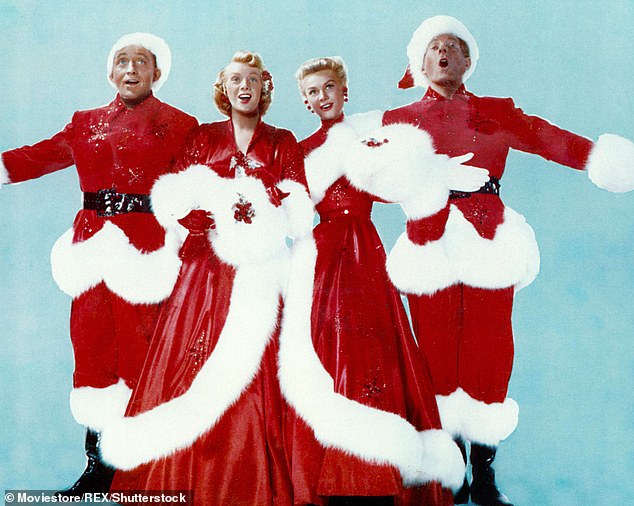 White Christmas by Bing Crosby (far left) comes in fourth place, with 6% in the YouGov survey