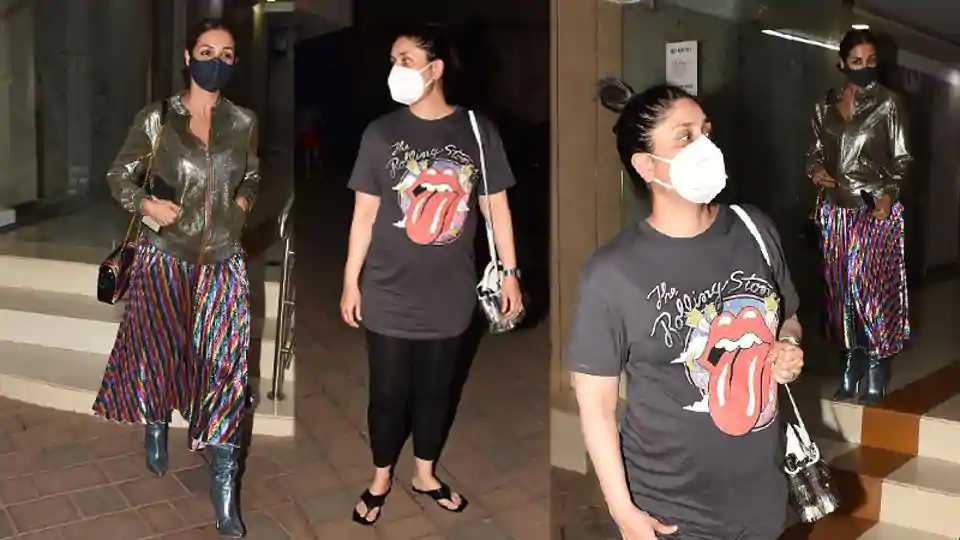 Malaika Arora, Kareena Kapoor step out together in masks for friend’s birthday bash, see pics