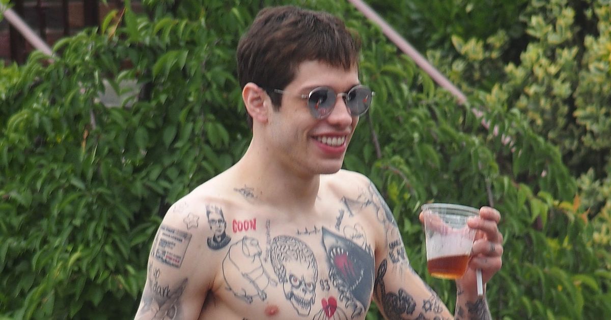 Saturday Night Live star Pete Davidson ‘burning off’ all 104 of his tattoos