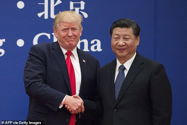 Donald Trump and China's President Xi Jinping. Trump hit out at China claiming the nation could be behind the attack