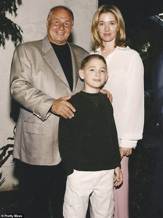 The pair were married in 1999. The couple seen here with Jayne's son Tommy Zizzo