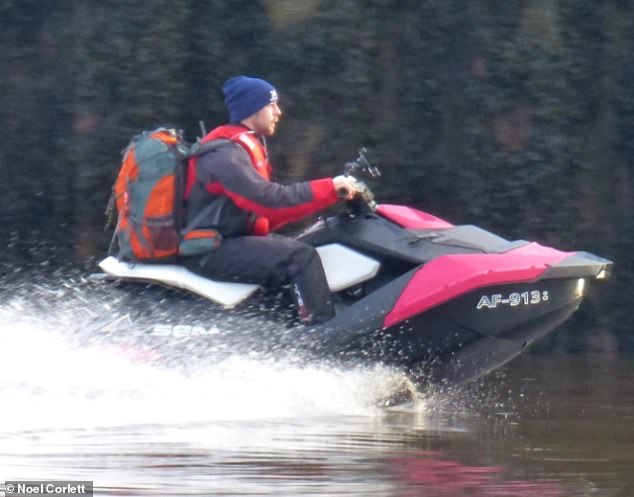 The 28-year-old roofer was sentenced to a month in prison for his foolhardy jet ski trip over the Irish Sea