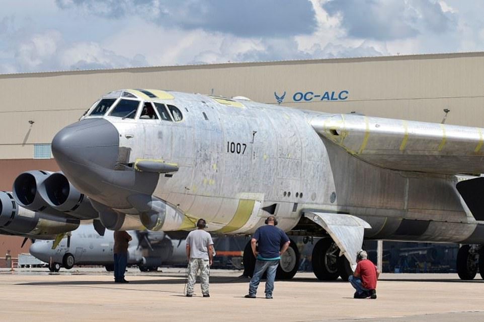 The Wise Guy is being prepared to return to action with the 5th Bomb Wing at Minot Air Force Base, North Dakota , after a 12 year hiatus from active service