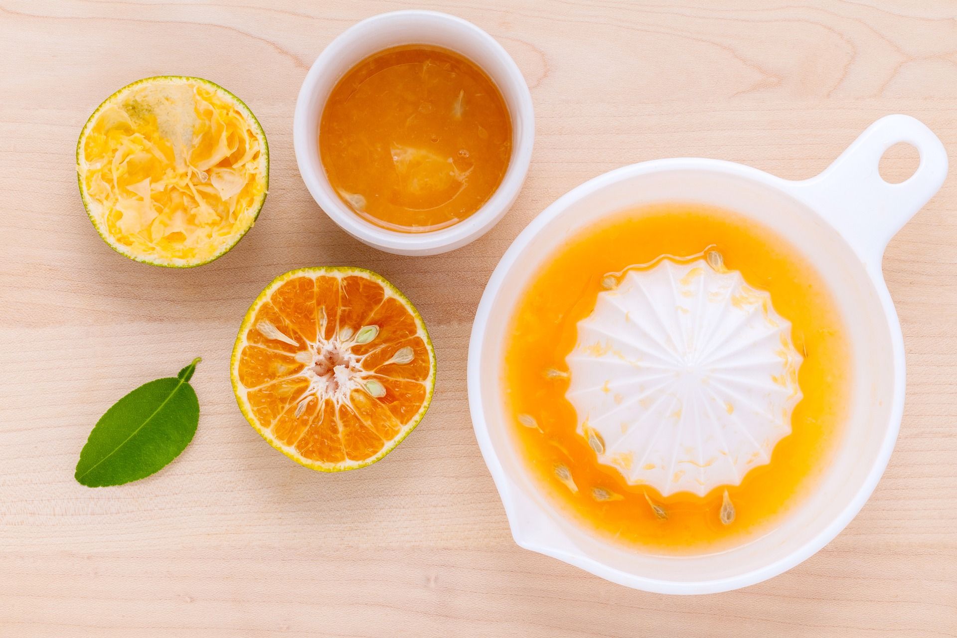 Tangerine juice.