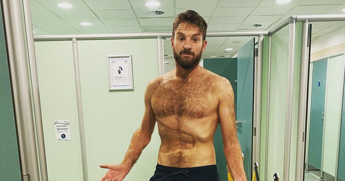 JJ Chalmers shows aftermath of Strictly tan but his rock-hard abs steal the show