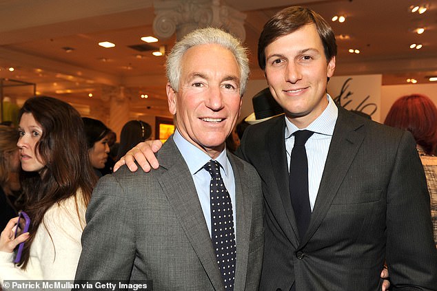 The president granted the wealthy real estate magnate, 66, a full pardon Wednesday more than a decade after Christie put Kushner behind bars in a case that began as a massive tax fraud probe and spiraled into a family scandal involving a prostitute, sex tape and witness intimidation. Pictured Kusher and Jared in 2012