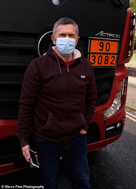 Ivo Ivic, 57, who is transporting chemicals used in building foam from Runcorn in Cheshire to Slovenia