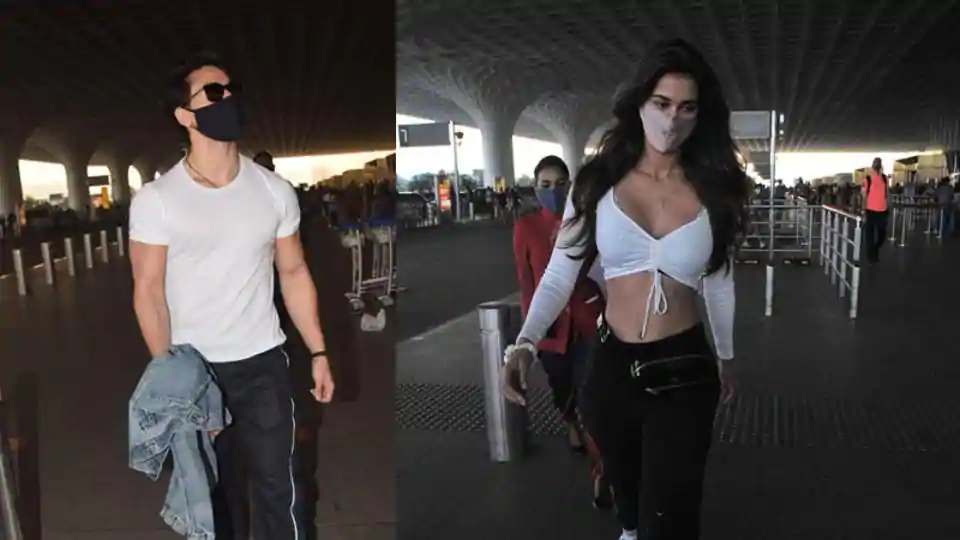 Tiger Shroff, Disha Patani take off to undisclosed location for New Year vacation, see pics