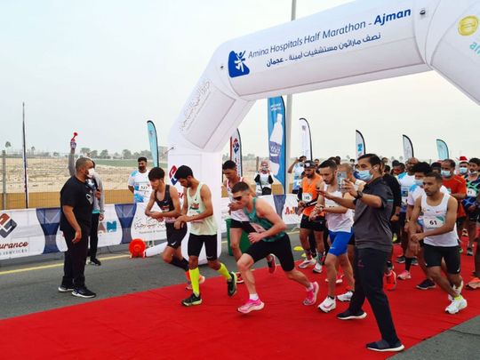 Amina Hospital organises Half Marathon in Ajman