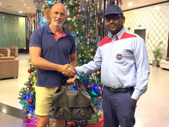 British tourist touched by Dubai cabbie’s honesty after he returns bag with Rolex watch and more