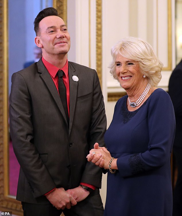 Strictly cameo? Camilla is reportedly set to make a surprise cameo during the Strictly Come Dancing final on Saturday night (pictured with judge Craig Revel Horwood in 2017)
