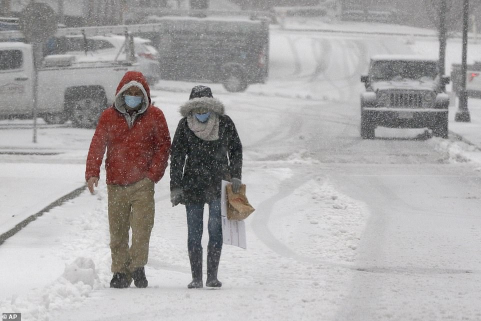 First nor’easter of the year hits New England with up to 18 inches of snow forecast