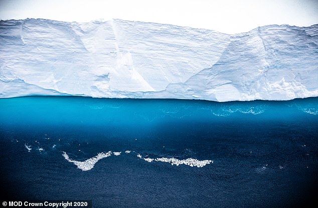 First picture of trillion-ton iceberg travelling on devastating collision course with South Georgia