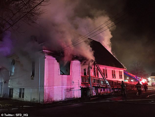 ‘Highly suspicious’ fire at a black church in Massachusetts is being investigated as a hate crime