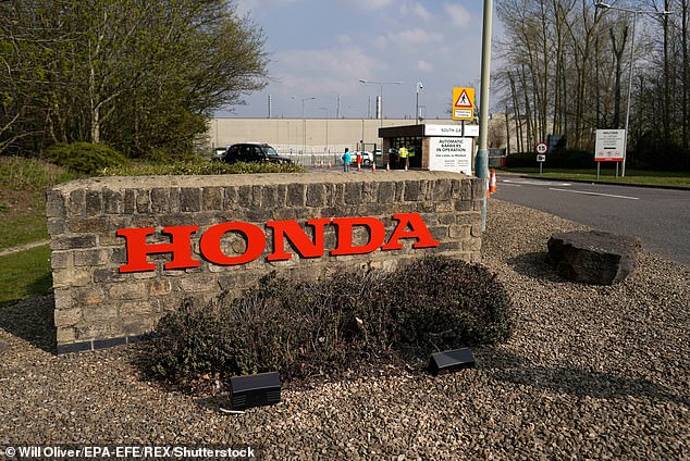 Honda halts production at its Swindon plant due to shortage of car parts after chaos at ports