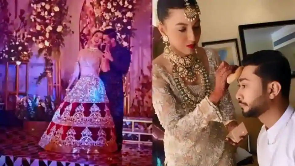 Inside Gauahar Khan-Zaid Darbar wedding reception: Newlyweds put up romantic performance. Watch