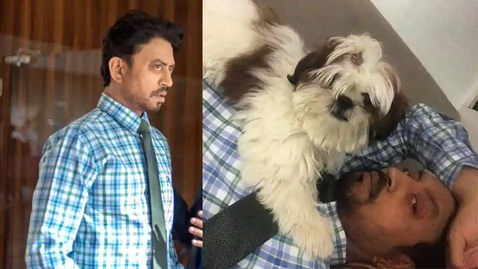Irrfan Khan chilling with this pug on sets of Blackmail is all things lovely: Son Babil shares a sweet throwback of ‘Bassu and Baba’
