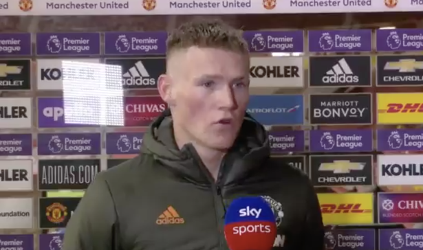 Scott McTominay isn't getting carried away.