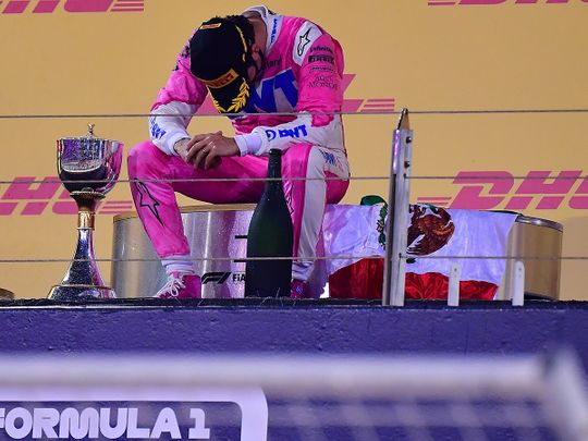 Mercedes errors cost George Russell moment of glory as Perez wins chaotic Sakhir GP