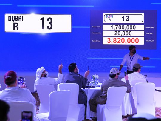 RTA’s 105th open auction for licencing plates yields Dh31.5 million in Dubai
